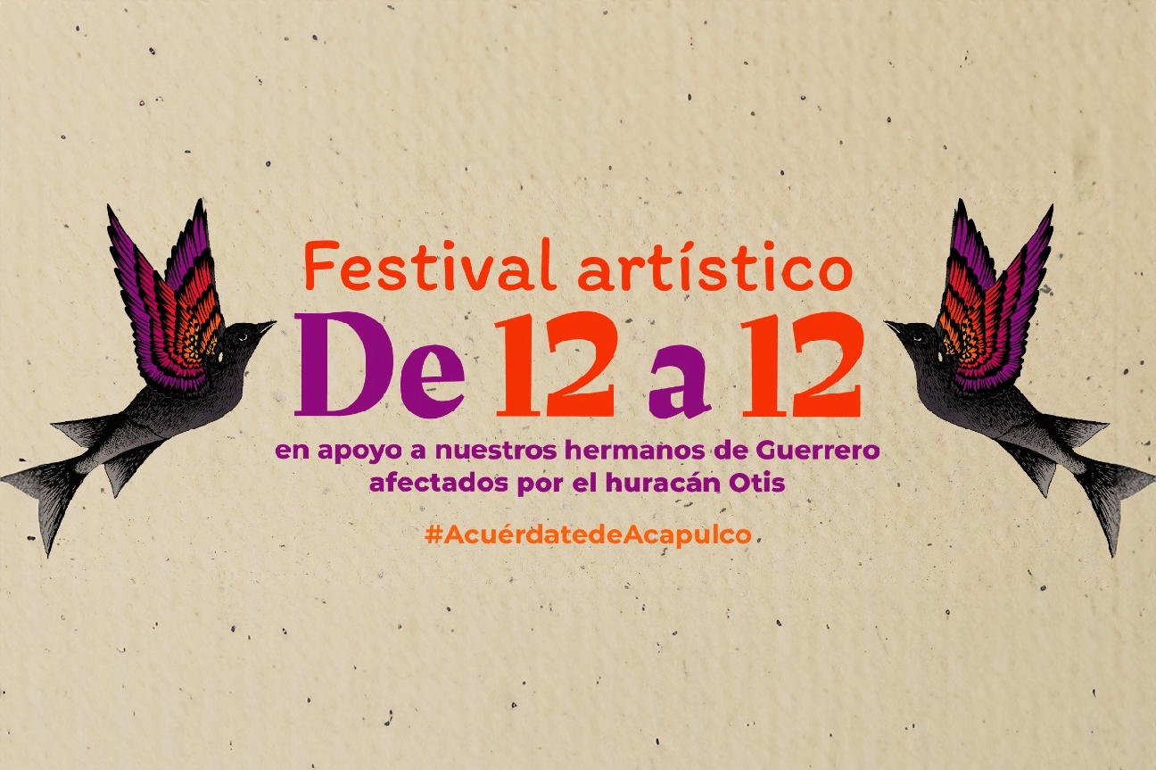 Realizan festival cultural en favor de afectados en Guerrero por el huracán Otis en Los Pinos