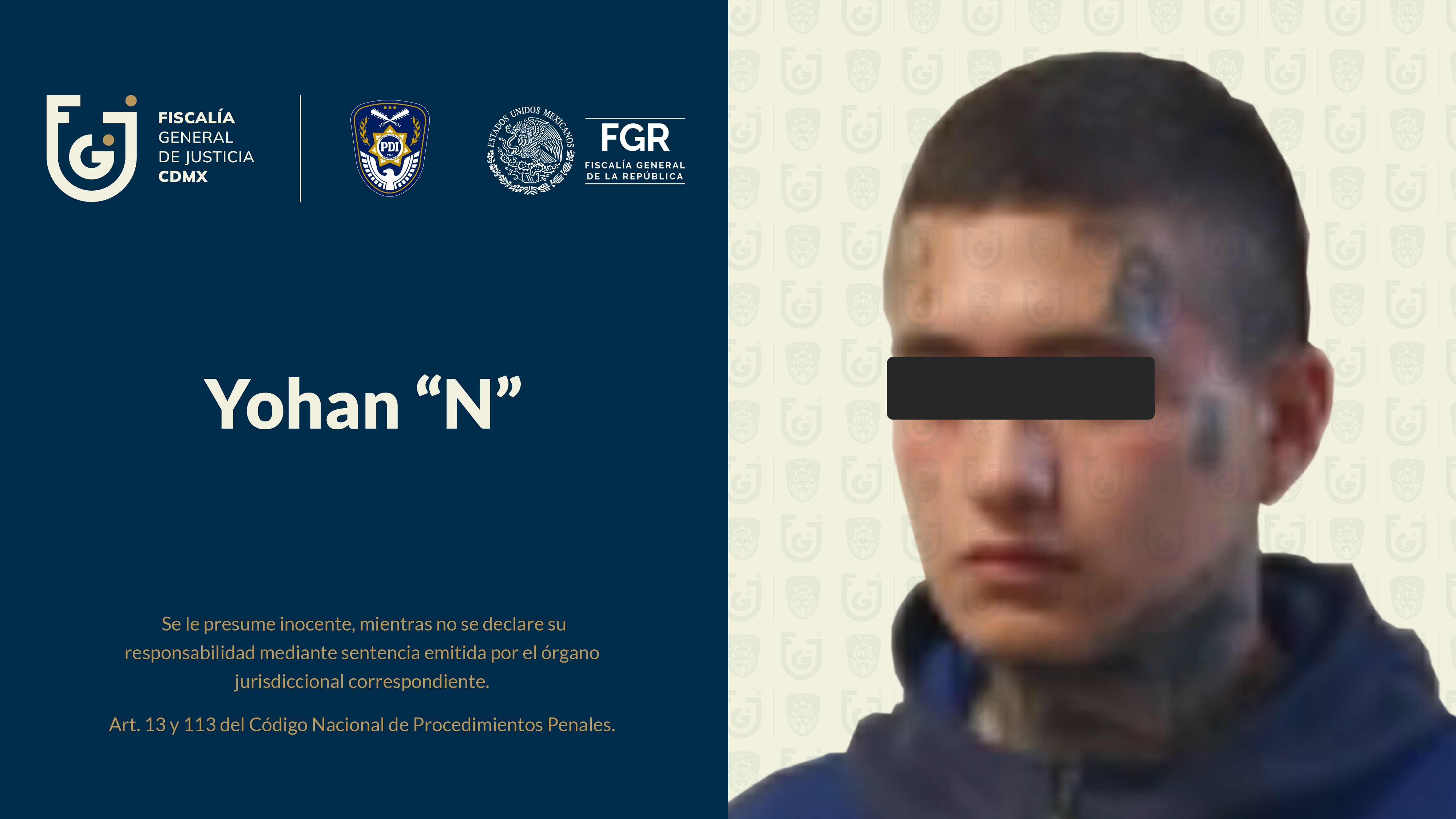 Obtiene FGJCDMX vinculación a proceso contra presunto integrante de La Unión Tepito por secuestro