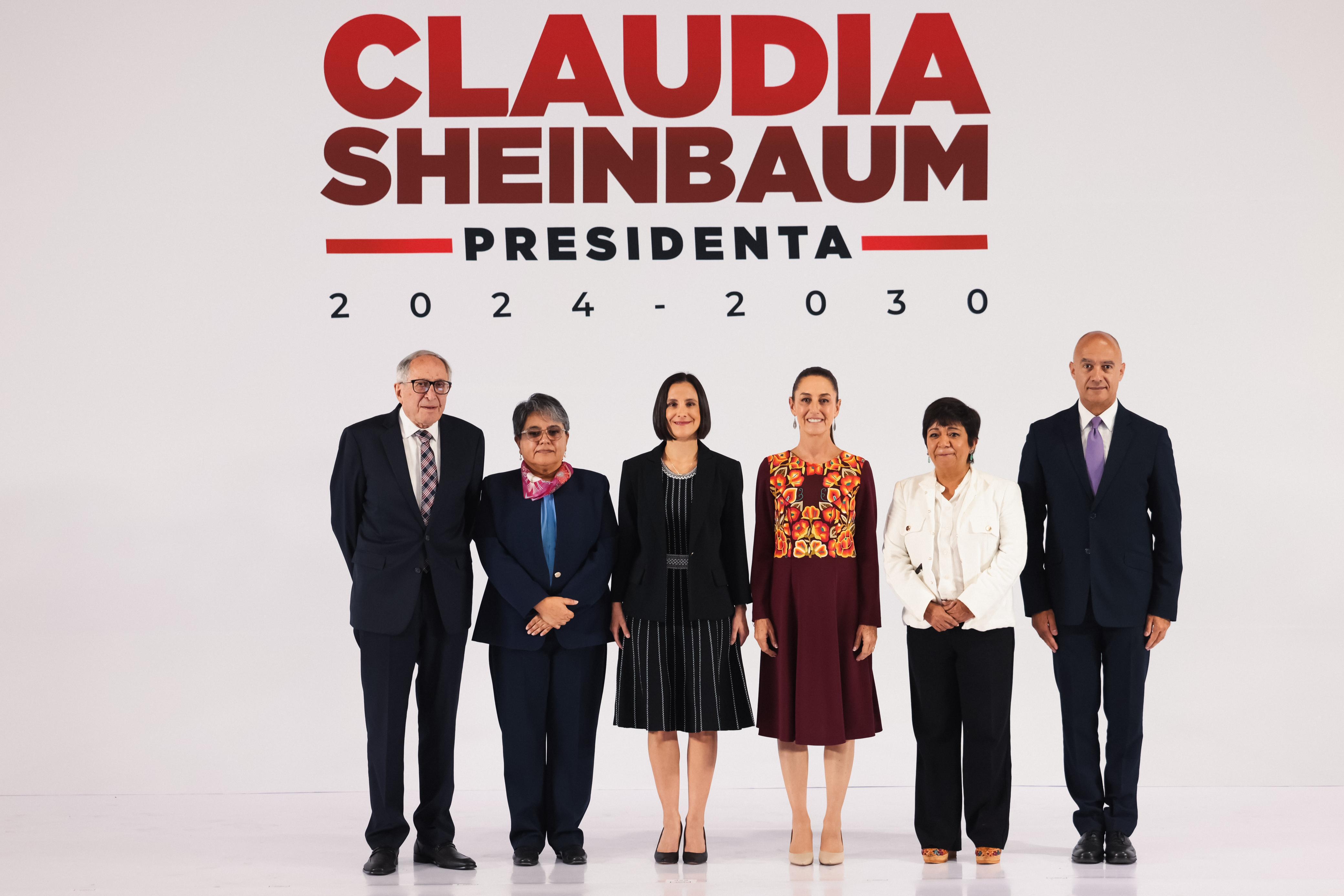 Presenta Claudia Sheinbaum a cinco miembros más de su Gabinete