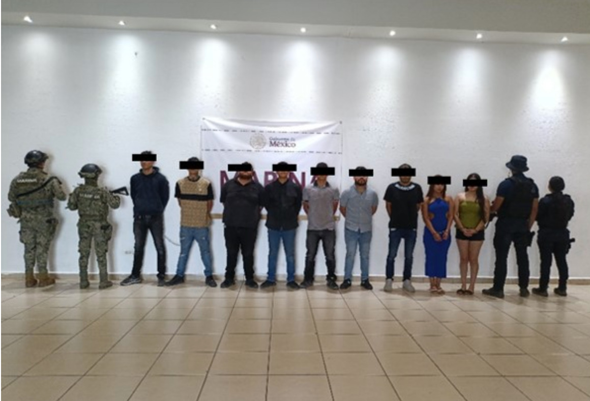 Detienen a nueve presuntos integrantes de “Los Salazar” en Sonora